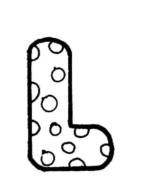 dibujos letra l para colorear