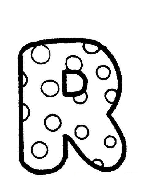 dibujos letra r para colorear