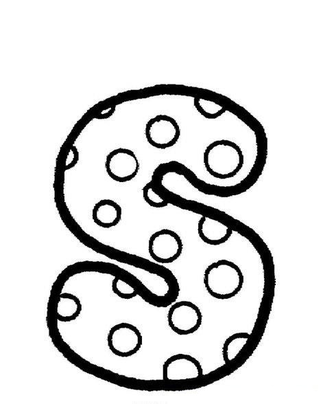 dibujos letra s para colorear