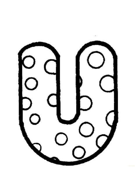 dibujos letra u para colorear