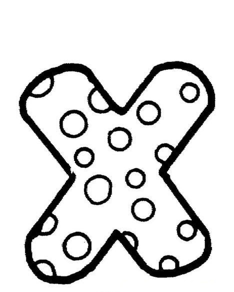 dibujos letra x para colorear