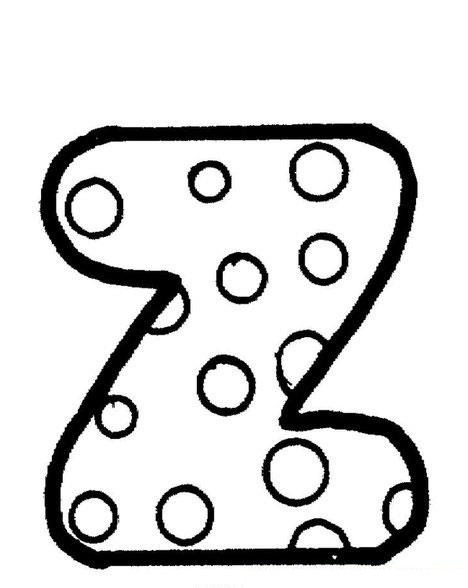 dibujos letra z para colorear
