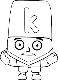 Dibujo de Alphablocks K 1 para Colorear y Imprimir