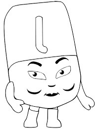 Dibujo de Alphablocks L 1 para Colorear y Imprimir