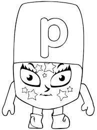 Dibujo de Alphablocks P 1 para Colorear y Imprimir