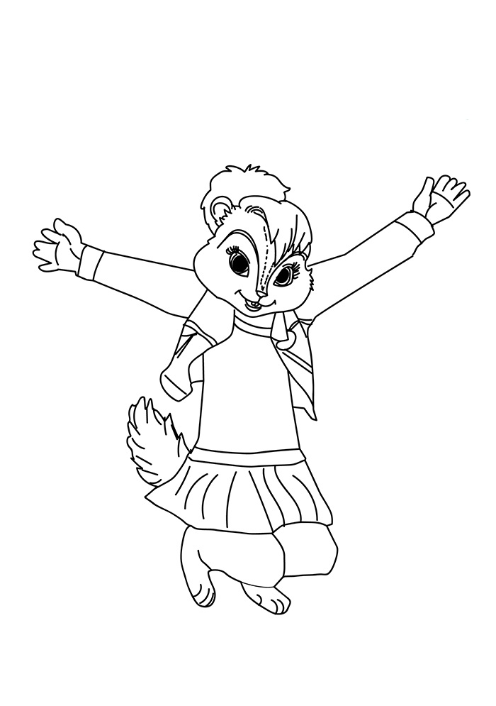 Dibujo de El Bailarín de Las Ardillas para Colorear y Imprimir