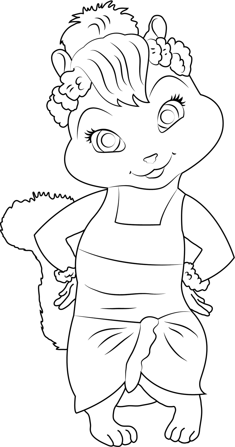 Dibujo de Jeanette Divirtiéndose para Colorear y Imprimir