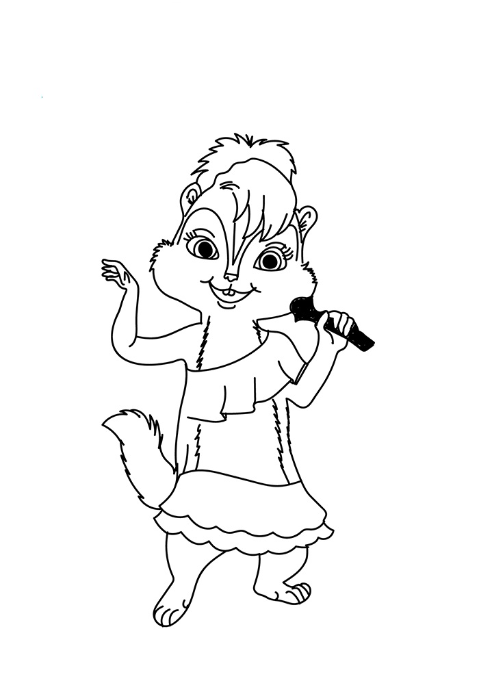 Dibujo de La Cantante Jeanette para Colorear y Imprimir