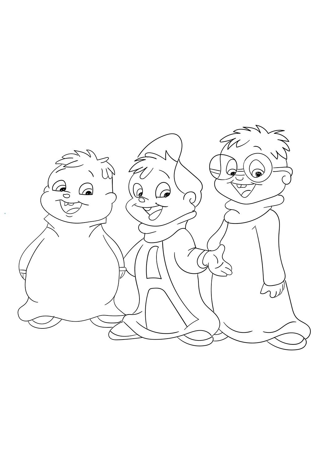 Dibujo de Lindo Las Ardillas para Colorear y Imprimir