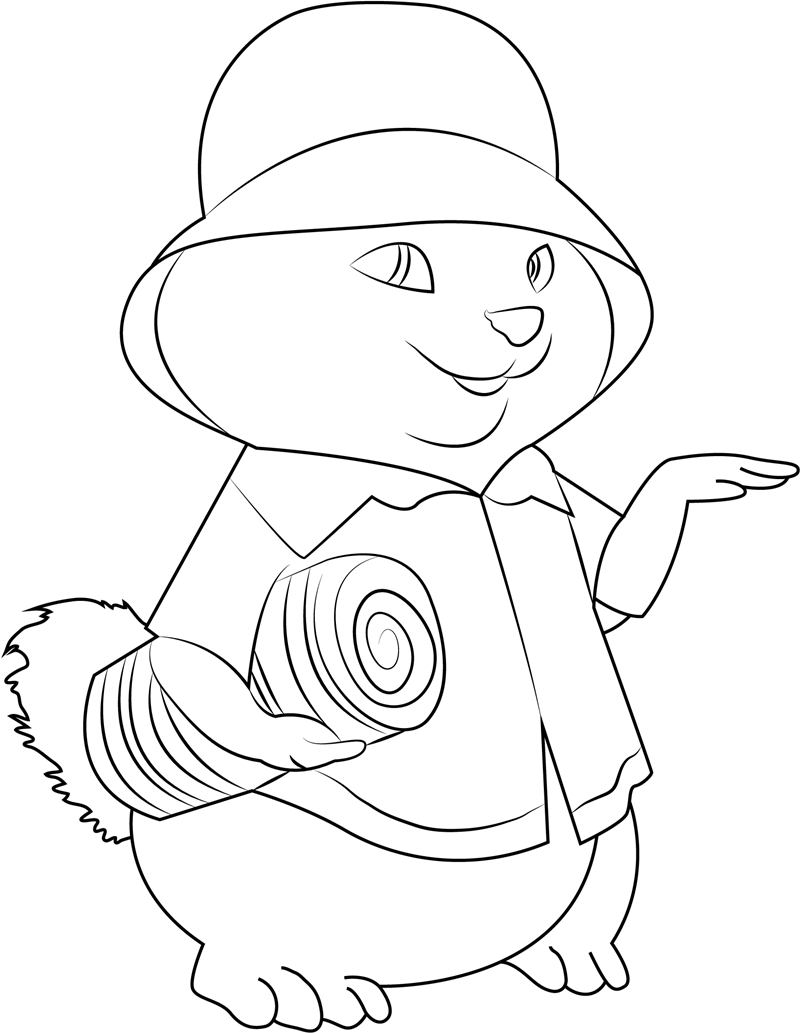Dibujo de Lindo Theodore para Colorear y Imprimir