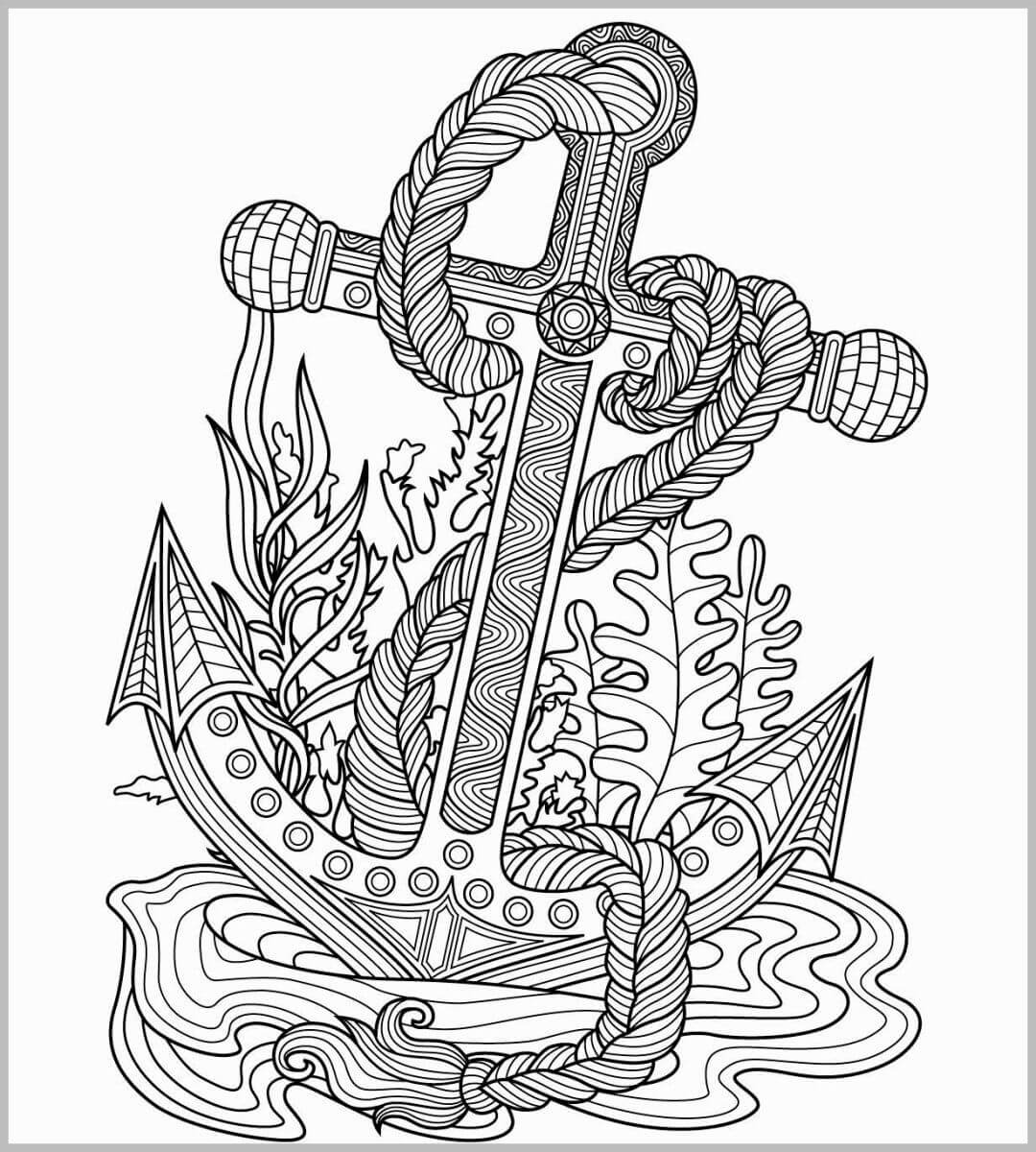 dibujo anchor es para adultos imprimir y colorear