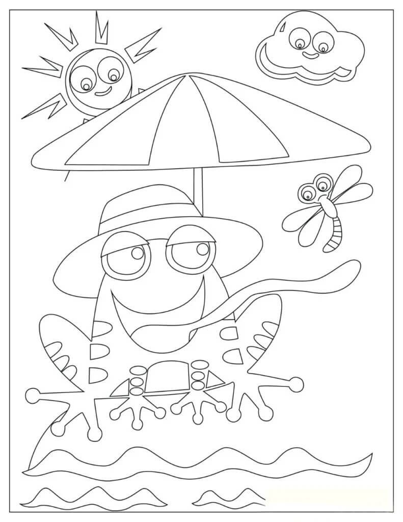 dibujo reptiles para colorear