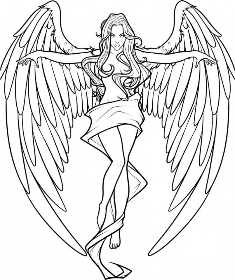 Dibujo de Ángel Fresca para Colorear y Imprimir