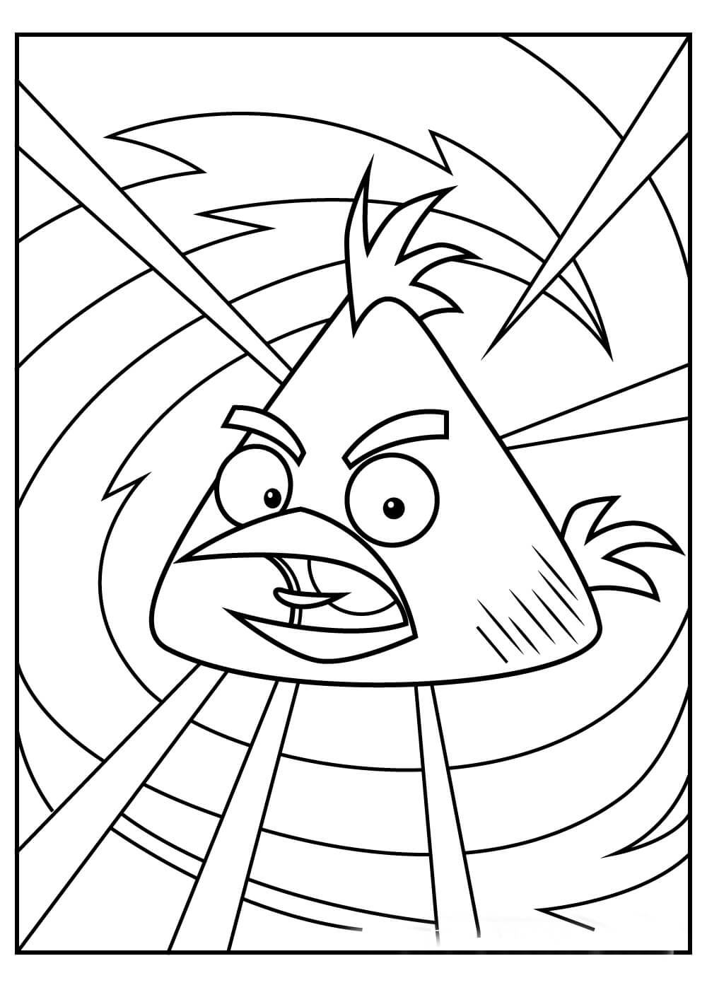 Dibujo de Angrybirds Normales para Colorear y Imprimir