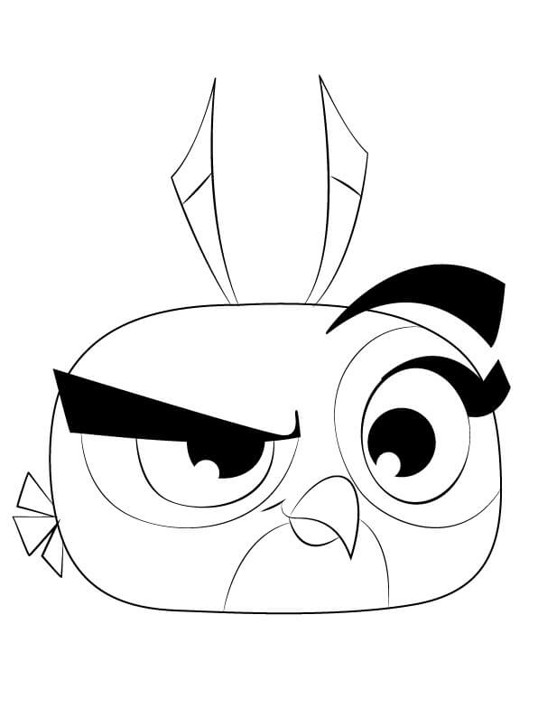 Dibujo de Dalia En Angry Birds para Colorear y Imprimir