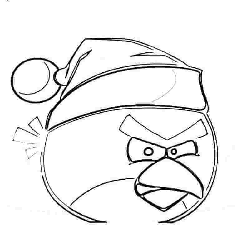 Dibujo de Dibujar Pájaros Rojos En Navidad para Colorear y Imprimir