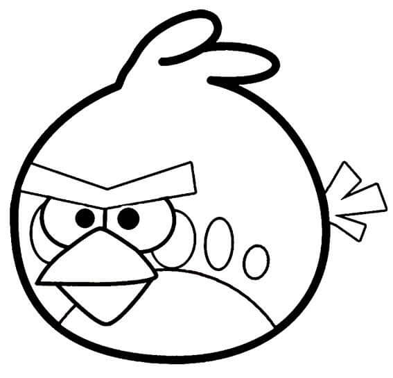 Dibujo de Impresionante Angry Birds para Colorear y Imprimir