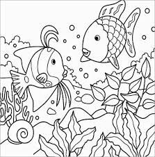 dibujo dos peces lindo para colorear