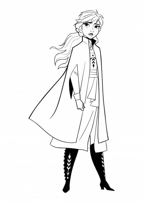 Dibujo de Anna Legal para Colorear y Imprimir