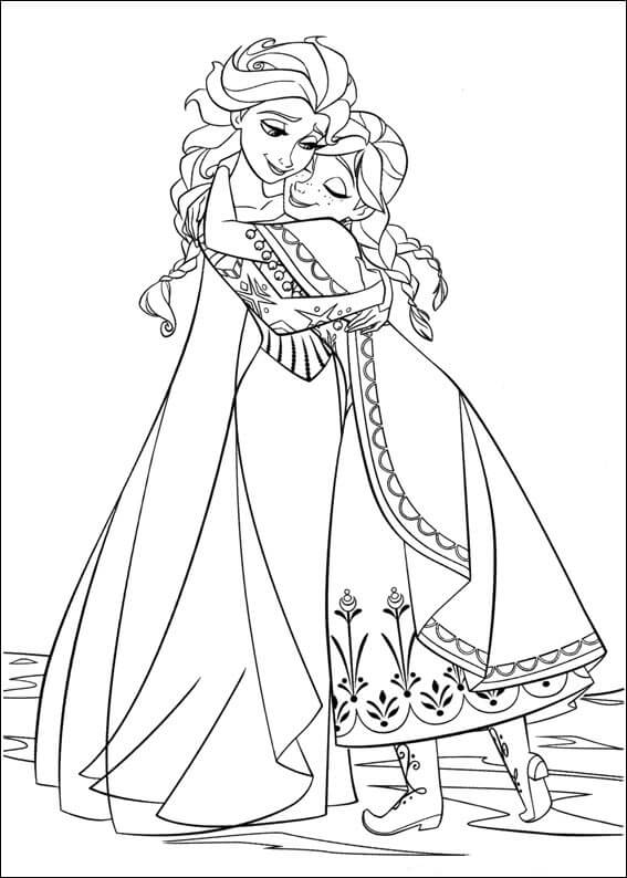 Anna para Colorear