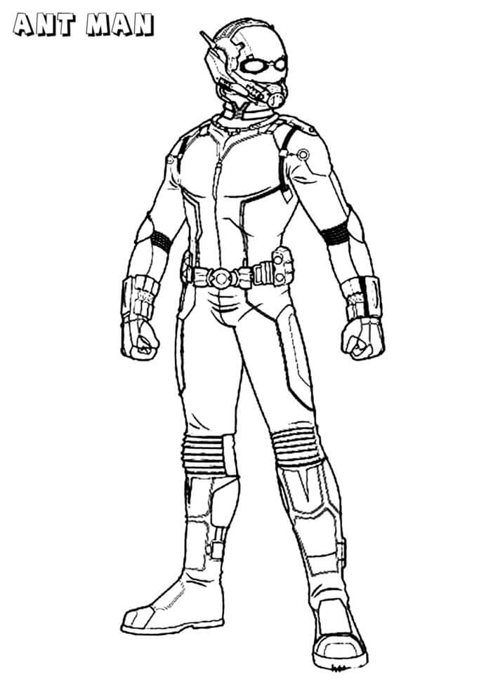 Dibujo de Hombre Hormiga Genial para Colorear y Imprimir
