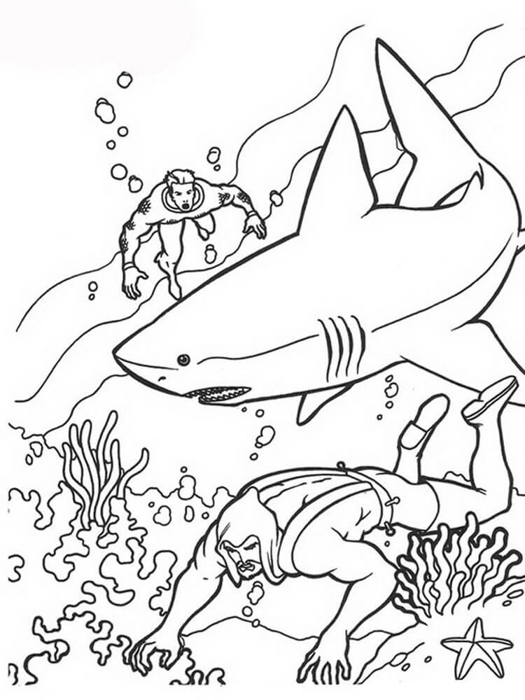 Dibujo de Aquamán Perfecto para Colorear y Imprimir
