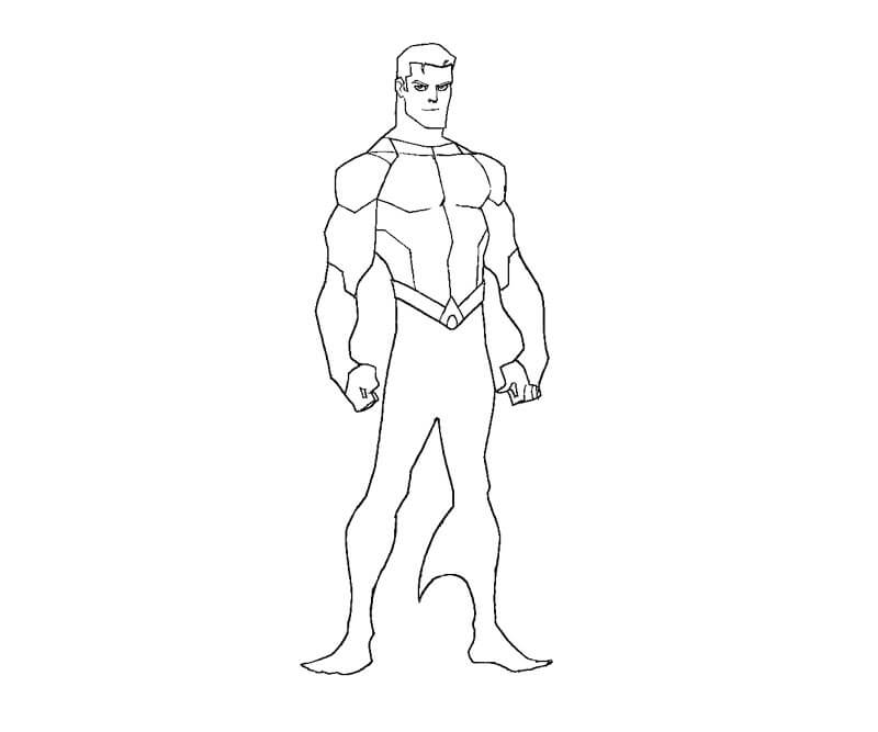 Dibujo de Gran Aquamán para Colorear y Imprimir