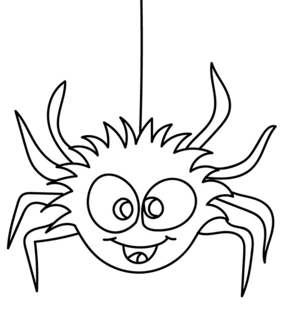 Dibujo de Bebé Araña para Colorear y Imprimir
