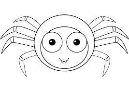 Dibujo de Dibujos Animados de Araña para Colorear y Imprimir
