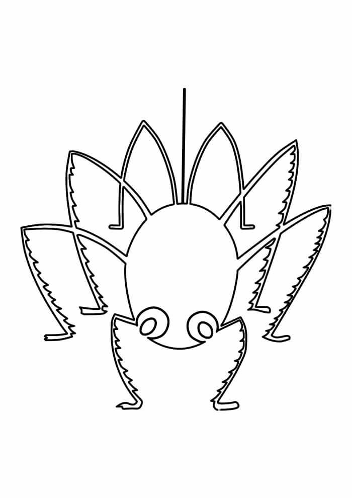 Dibujo de Dulce Araña para Colorear y Imprimir