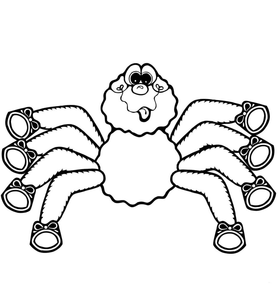 Dibujo de Linda Araña para Colorear y Imprimir