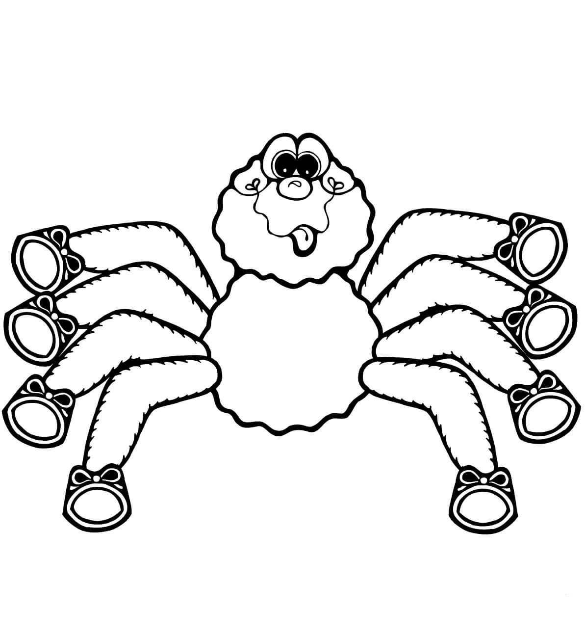 Dibujo de Linda Araña para Colorear y Imprimir