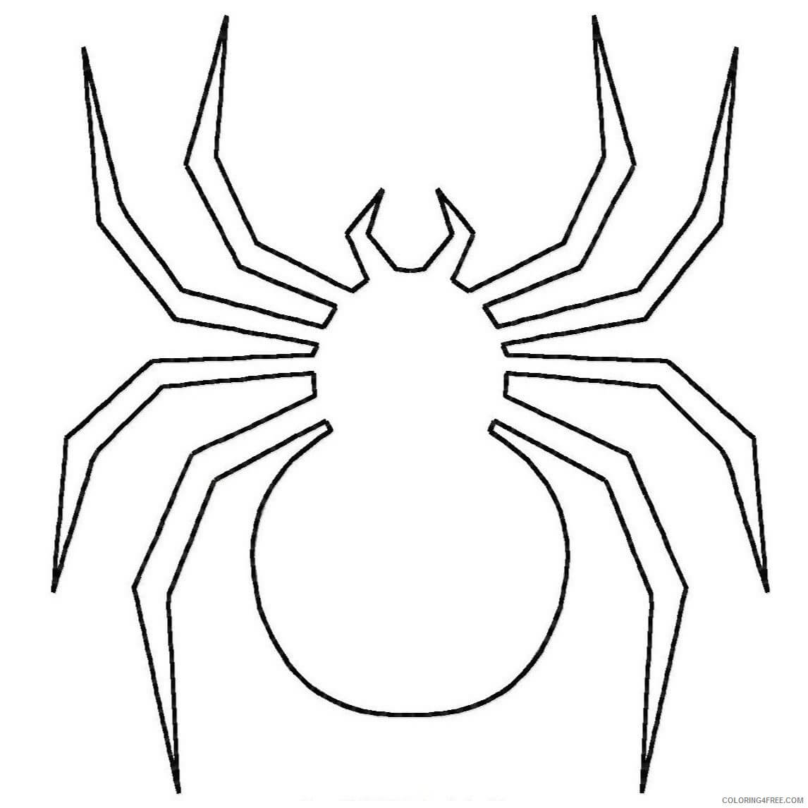 Dibujo de Logotipo de Araña para Colorear y Imprimir