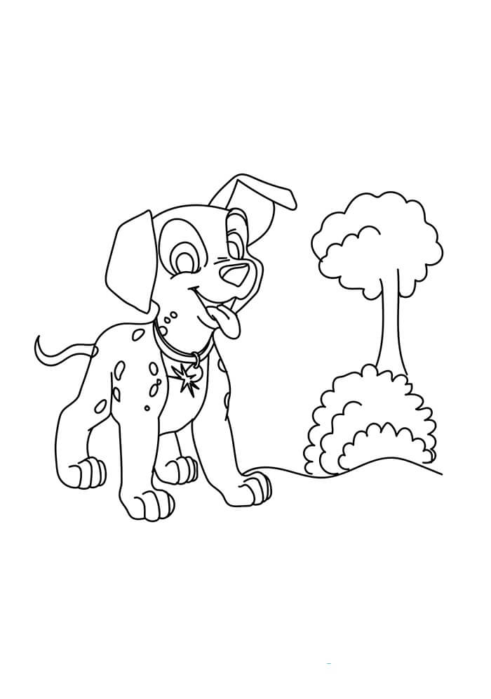 Dibujo de Parche de Árbol para Colorear y Imprimir