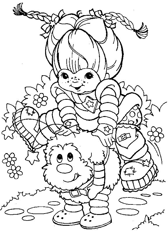 Dibujo de Arcoíris Brite y Twink para Colorear y Imprimir