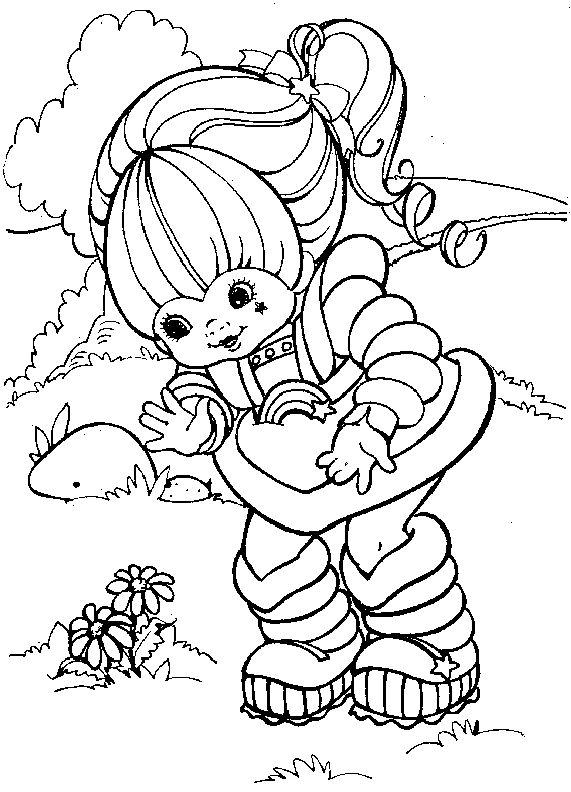 Dibujo de ¡Feliz Arcoíris Brite para Colorear y Imprimir