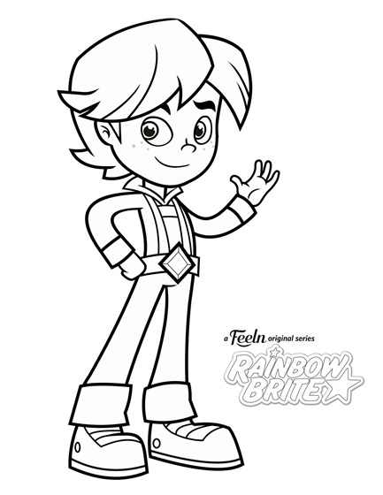 Dibujo de Mayordomo Rojo Sonriendo para Colorear y Imprimir