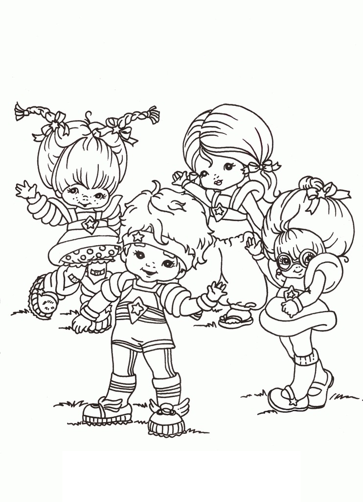 Dibujo de Personajes de Arcoíris Brite para Colorear y Imprimir