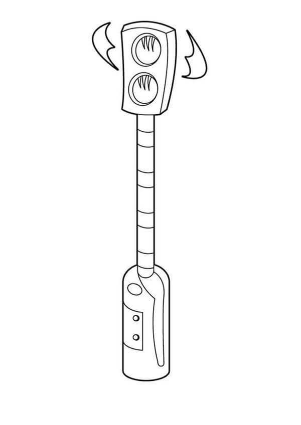 Dibujo de Arma Secreta Mega Mindy para Colorear y Imprimir