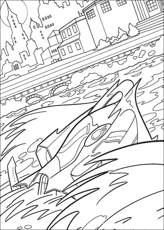 Dibujo de Batman Más Allá Del Arma para Colorear y Imprimir