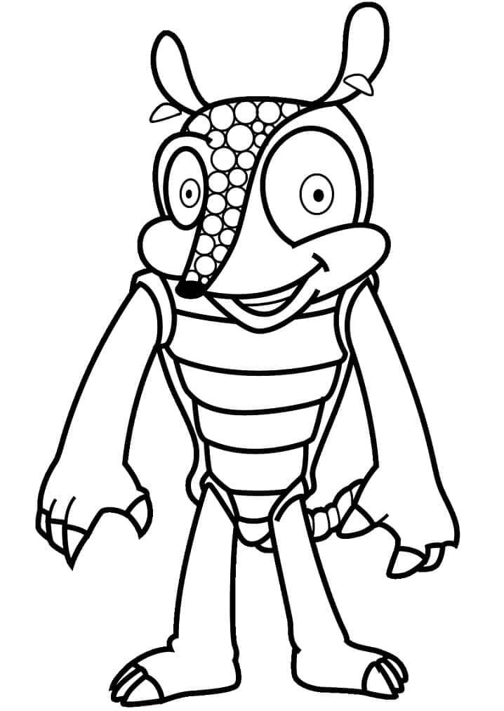 dibujo armadillo de texas para colorear
