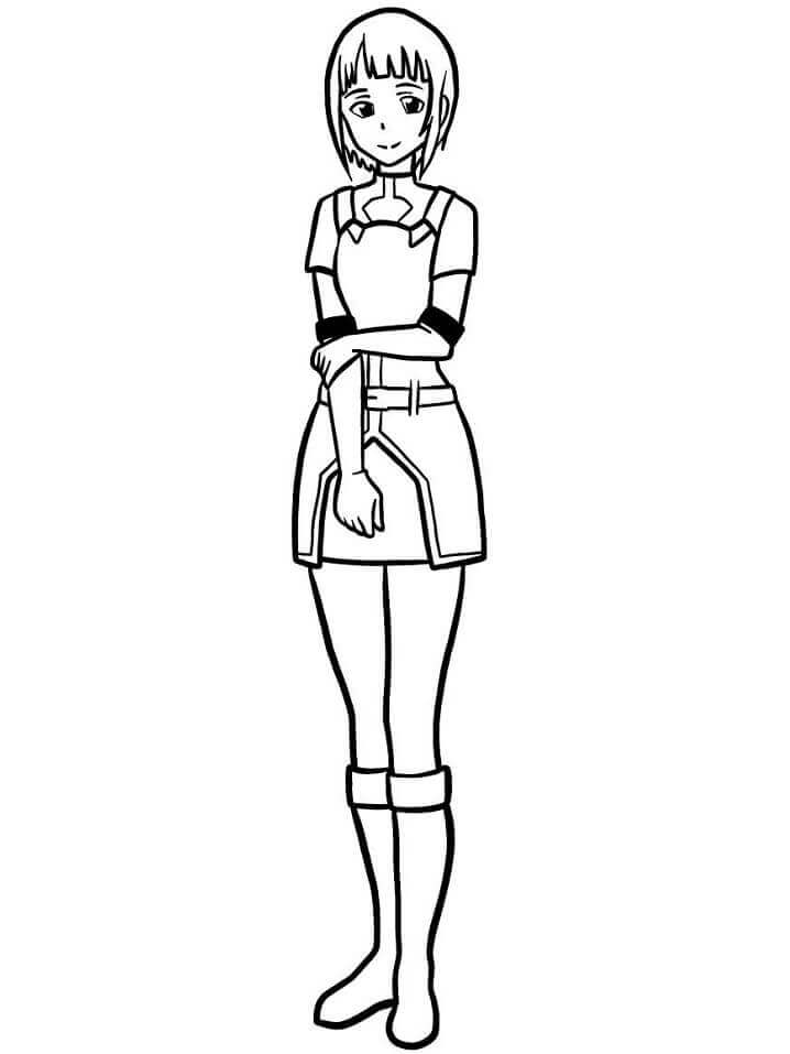 Dibujo de Sachi para Colorear y Imprimir