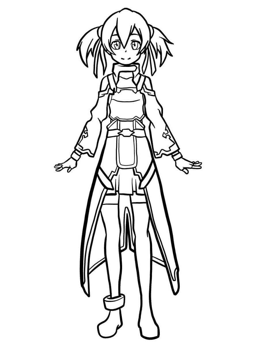 Dibujo de Silica para Colorear y Imprimir