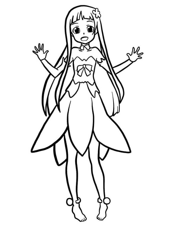 Dibujo de Yui para Colorear y Imprimir