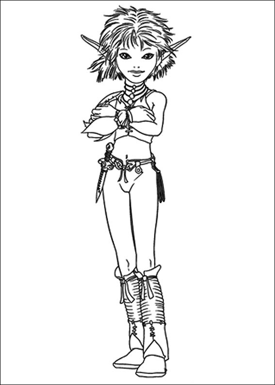 Dibujo de Selenia Fresca para Colorear y Imprimir