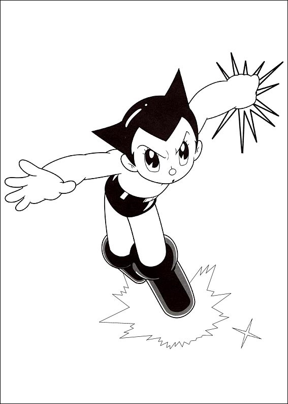 Dibujo de 1533609362 Astro Boy Ready To Punch A4 para Colorear y Imprimir