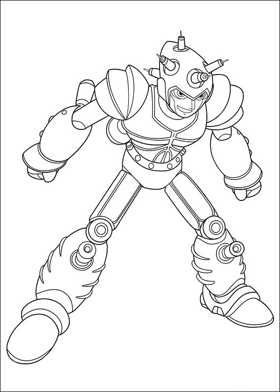 Dibujo de Atlas de Astro Boy para Colorear y Imprimir
