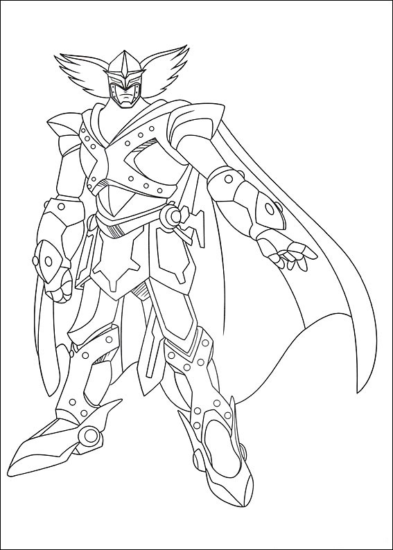 Dibujo de Caballero Azul En Astro Boy para Colorear y Imprimir