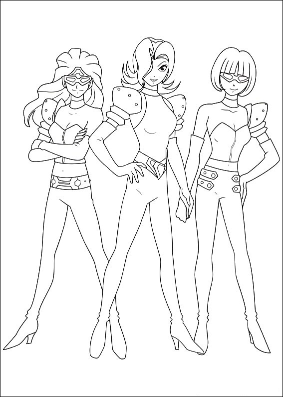 Dibujo de Las Chicas Repo para Colorear y Imprimir