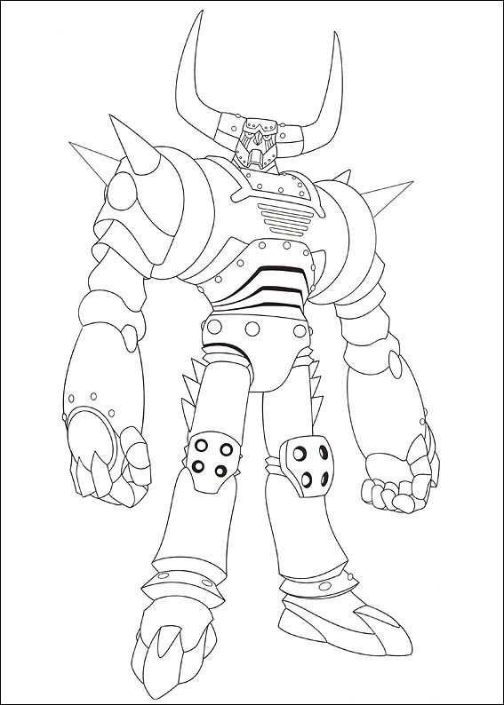 Dibujo de Plutón de Astro Boy para Colorear y Imprimir